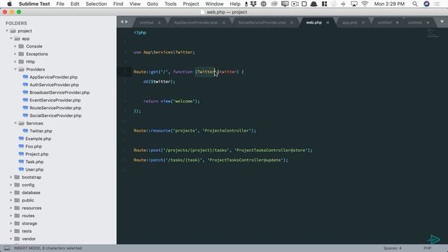 Laracasts Laravel - 22 Core Concepts Service Providers смотреть онлайн