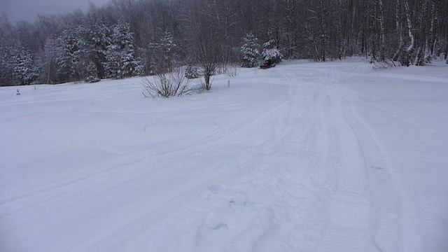 Снежный прохват на снегоходе YAMAHA VENTURE 700. смотреть онлайн