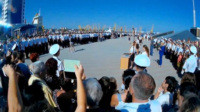 Присяга курсантов Одесского мореходного училища смотреть онлайн