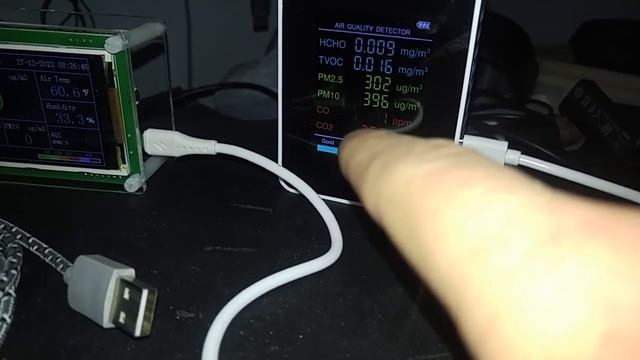 HOTKREM Air Quality Monitor PM2.5 PM10 PM1.0 Indoor Air Quality Monitor Initial Observation 2 of 2 смотреть онлайн