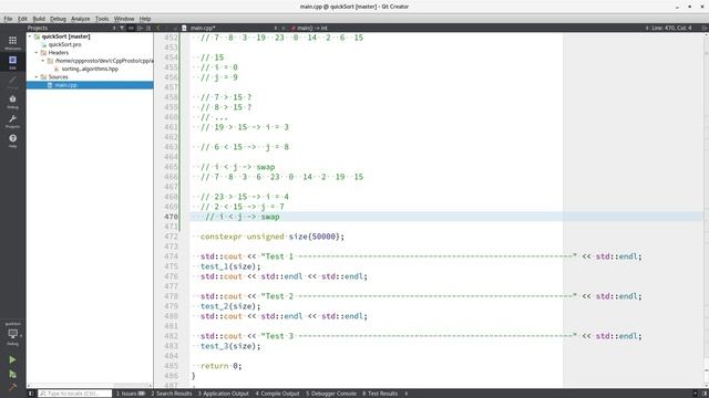 С++ Быстрая сортировка (C++ Quick Sort)