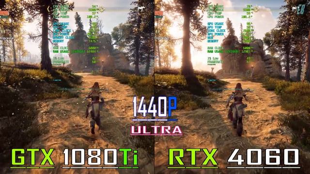 RTX 4060 (2023) vs GTX 1080Ti (2016) // PC GAMES BENCHMARK TEST || смотреть онлайн