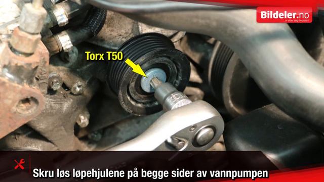 Mercedes E-klasse: Hvordan bytte vannpumpe E220 CDI - 2003 til 2009 mod. (W211) смотреть онлайн