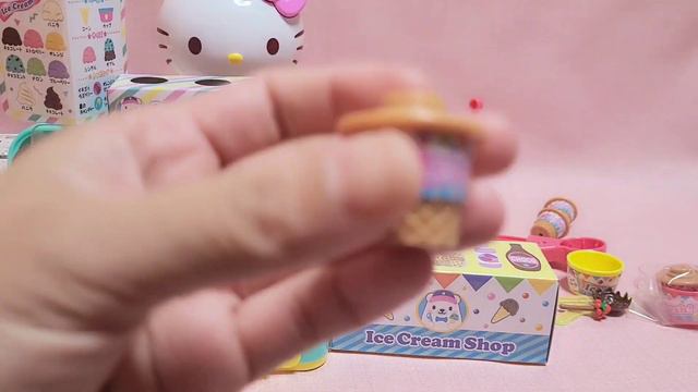 11 Minutes Satisfying with Unboxing Sanrio Hello Kitty Ice Cream Shop ASMR | No talking смотреть онлайн
