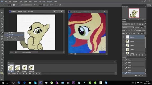 TUTORIAL | Как сделать пиксельную анимацию в фотошопе? [RUS] | Adobe Photosop Cs6