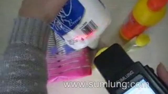4-Bluetooth Mobile Barcode Scanner MS30 read EAN Code on commodities.wmv смотреть онлайн