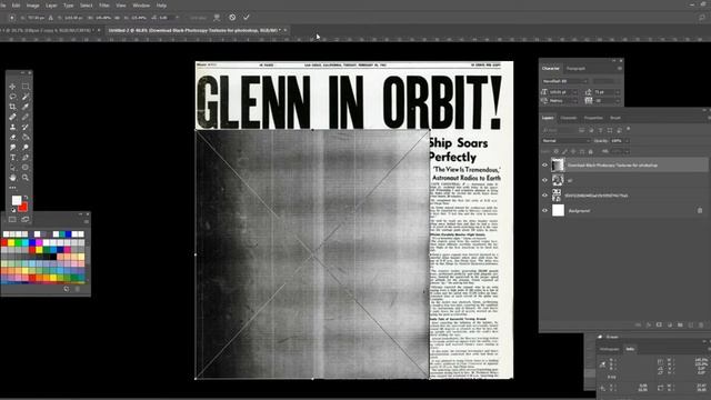 HOW TO CREATE INK AND PAPER EFFECT ON PHOTOSHOP (Photoshop Tutorial and Cover art) смотреть онлайн