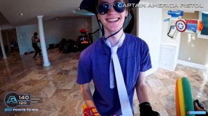 NERF GUN GAME 23.0 | First Person MANSION BATTLE!