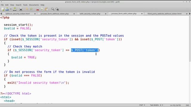 HTML form security tokens смотреть онлайн