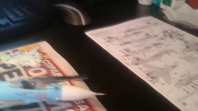 Сборка модели Су-27СМ фирмы "ZVEZDA" смотреть онлайн