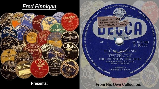 Lys Assia & The Johnston Brothers -'ll Be Waiting(1955) смотреть онлайн