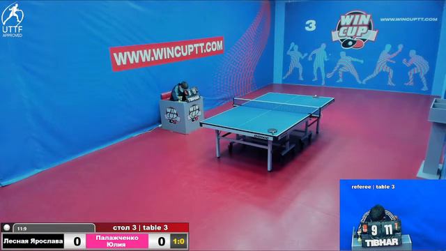 Лесная Ярослава 3-0 Палажченко Юлия Турнир Восток 5 WINCUP 17.01.22 ПрямаяTрансляция Зал 3 смотреть онлайн