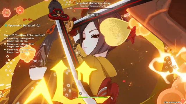 [Gameplay] Genshin Impact 4.5 New Spiral Abyss C0 Ayato Bloom & Navia Chiori Team C0 смотреть онлайн