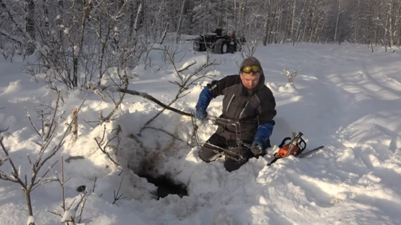 Охота на бобра #26.1 \ Установка капканов под лёд смотреть онлайн