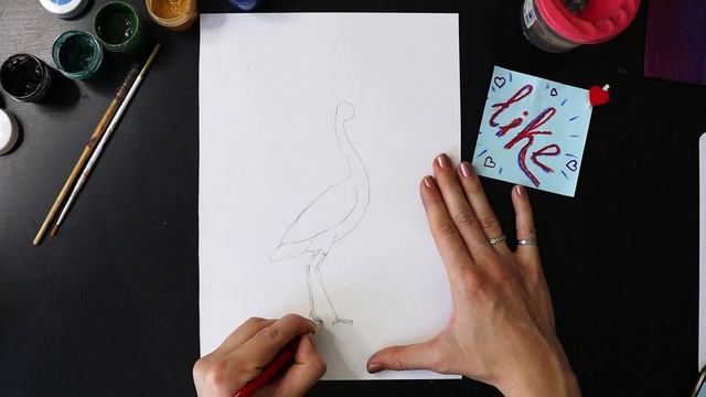 Рисуем Аиста ( простые рисунки) смотреть онлайн