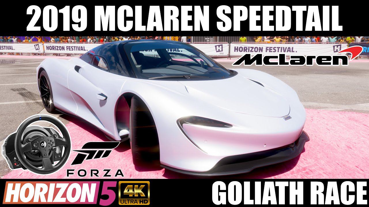 Forza Horizon 5 - 2019 McLaren Speedtail Stock | Goliath Race | Thrustmaster T300 RS