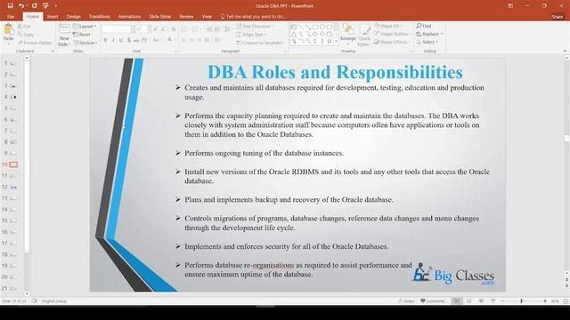 Oracle DBA tutorial introduction - Oracle DBA overview for beginners Bigclasses смотреть онлайн