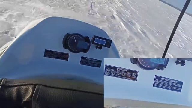 Небольшая покатушка в поле на снегоходе Тайга 550V смотреть онлайн