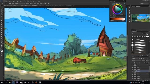 Painting a Game Environment (Speedpainting)! смотреть онлайн