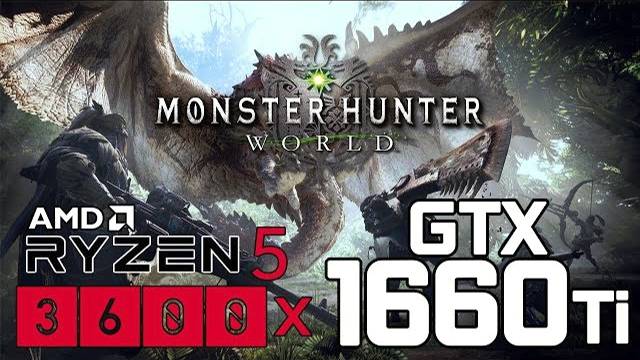 Monster Hunter World On Ryzen 5 3600x + GTX 1660Ti 1080p Benchmarks!
