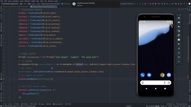 #15B RadioGroup, RadioButton, Spinner, TimePicker, DatePicker | PEMROGRAMAN MOBILE смотреть онлайн