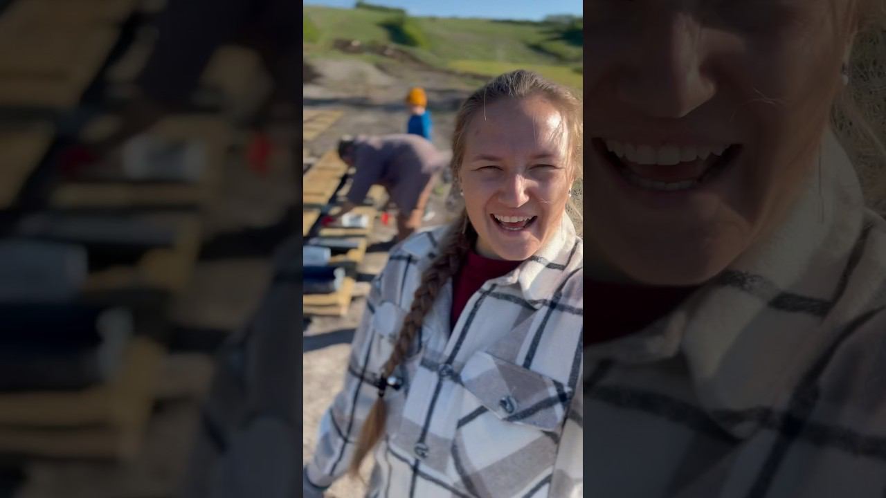 ДЕЛАЕМ ОГОРОД как из ПИНТЕРЕСТ | ГРЯДКИ МЕЧТЫ #фермадетилеса #деревня #огород #грядки #shorts