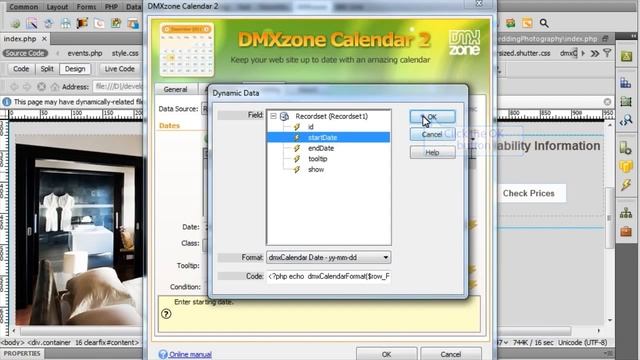 Dynamic Conditional Date Formatting with DMXzone Calendar 2 смотреть онлайн