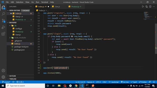 React and node JS project in Hindi #18 Add Product API смотреть онлайн