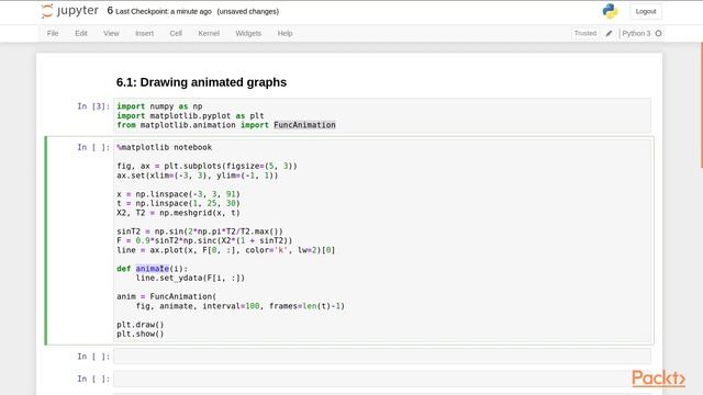 Data Visualization Recipes with Python and Matplotlib 3: Drawing Animated Graphs | packtpub.com смотреть онлайн