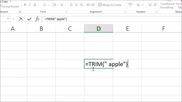 Excel Trim function use -How to remove extra spaces (leading, trailing & all excess spaces) in exce смотреть онлайн