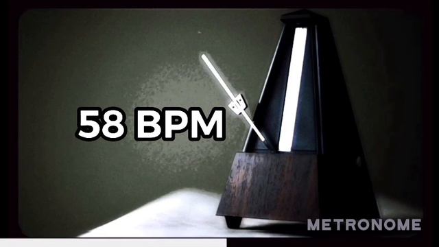 Metronome - 58 BPM | metrónomo смотреть онлайн
