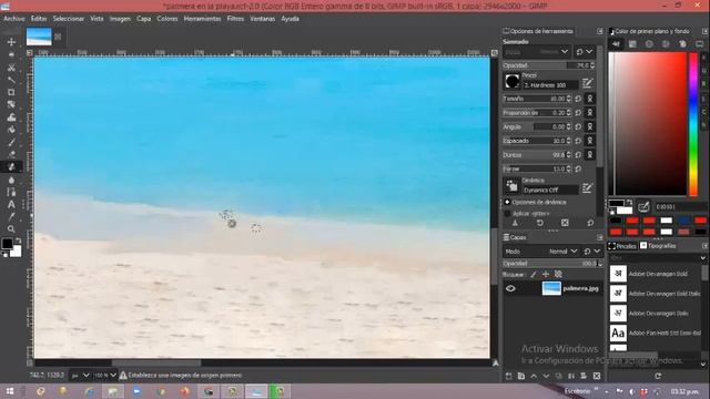 GIMP 2.10.20 Curso BÁSICO ▶▶ 8. Herramienta De Clonado Y Saneado