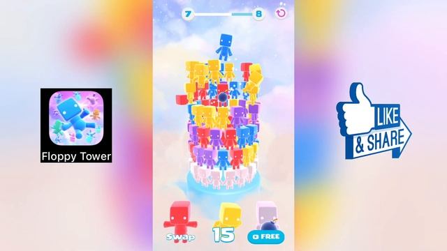 Floppy Tower Gameplay || iOS/Android смотреть онлайн