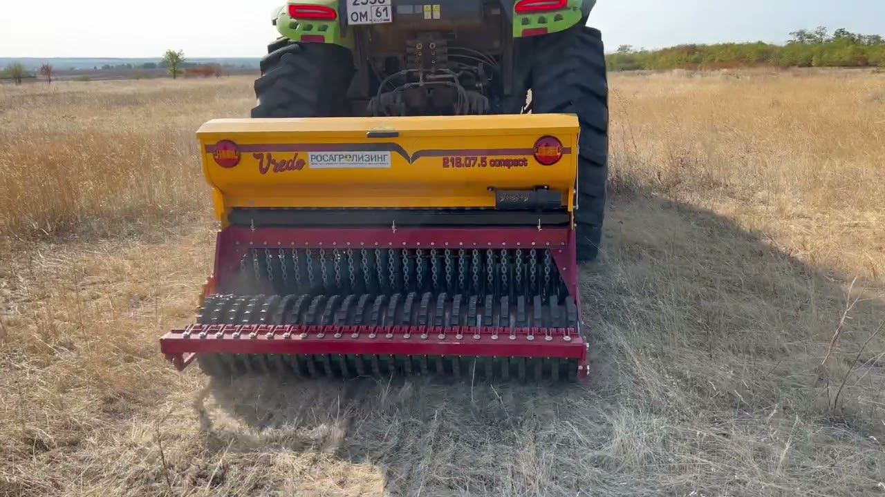 Подсев в овцеводческой компании! Луговая сеялка для подсева без обработки почвы - пастбищная vredo! смотреть онлайн