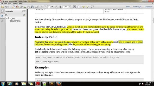 Oracle PL SQL Collections смотреть онлайн