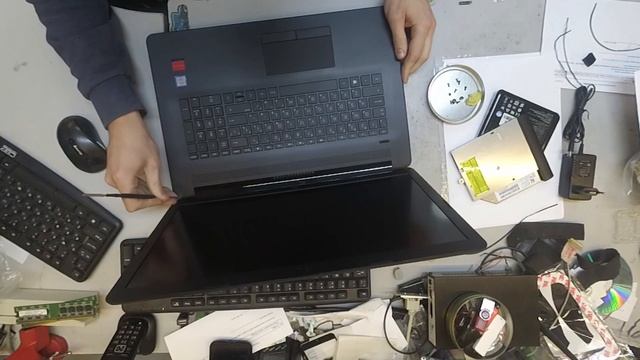 Ноутбук hp 17-by0023ur разборка, ремонт, замена жесткого диска смотреть онлайн