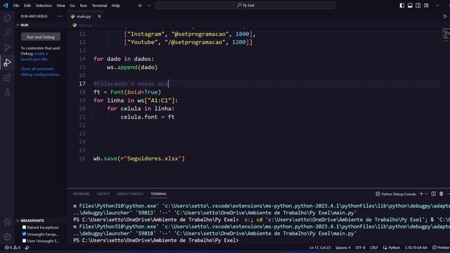 Como gerar graficos no Excel com Python? || #python #exel смотреть онлайн