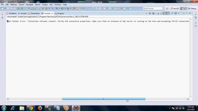 JDBC Example Program with Sql server (Part 3) смотреть онлайн