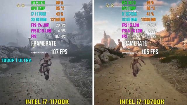 INTEL i7 11700K vs INTEL i7 10700K | Test in 5 Games смотреть онлайн