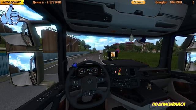 Euro Truck Simulator 2. Update 1.36 Open Beta. Геймпад (gamepad) Xbox 360. Корсика. смотреть онлайн