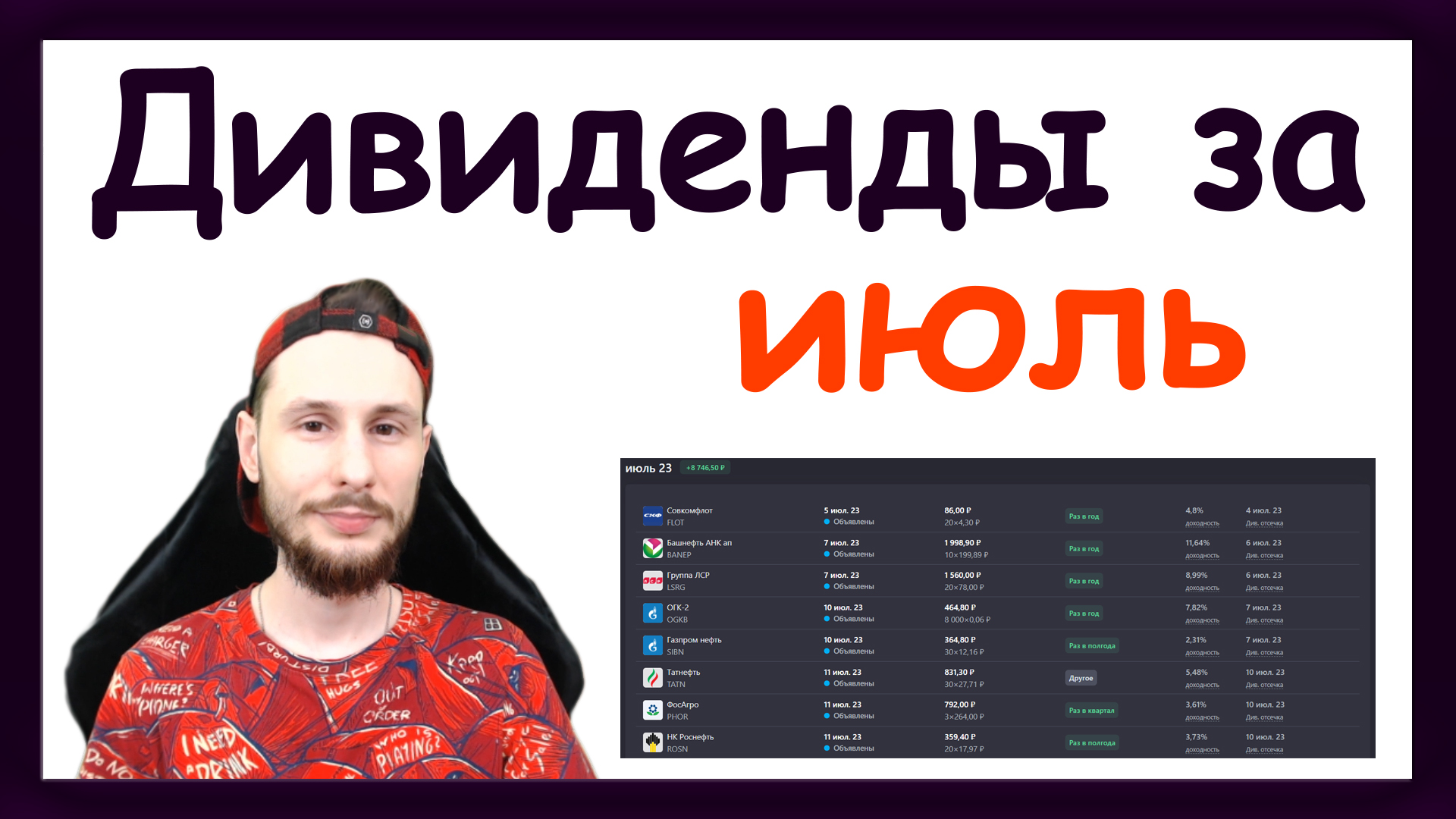 Дивиденды в июле 2023. Какие акции купить, чтобы получить дивиденды в июле 2023 года смотреть онлайн