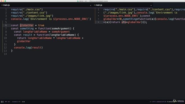 Webpack 4: Beyond the Basics : Optimizing Javascript with Minification and Mangling смотреть онлайн