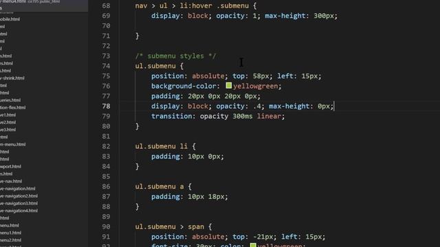 Add Transition Effects to a Horizontal Navigation Menu with Drop-down Sub-menus смотреть онлайн
