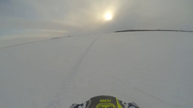 Сноубайк 250. Kawasaki KLX250 с гусеницей Vortex 129