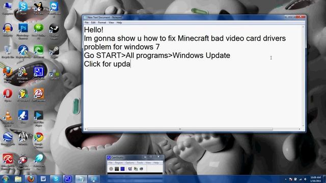 Minecraft Bad video card drivers!!! Windows 7 смотреть онлайн