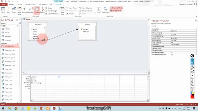 Bài 2.7: Query trong Access – CrossTab Query смотреть онлайн