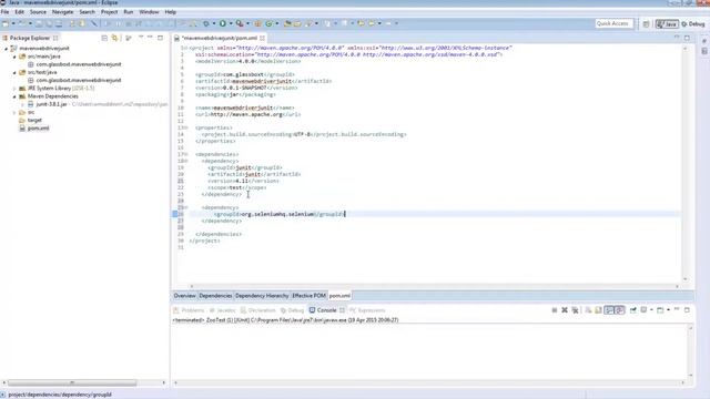 JUnit Selenium WebDriver Tutorial 26 (Maven Setup) | QAShahin смотреть онлайн