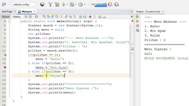 Java 23 - Latihan Percabangan If Else pada Java - Tutorial Java Netbeans Indonesia смотреть онлайн