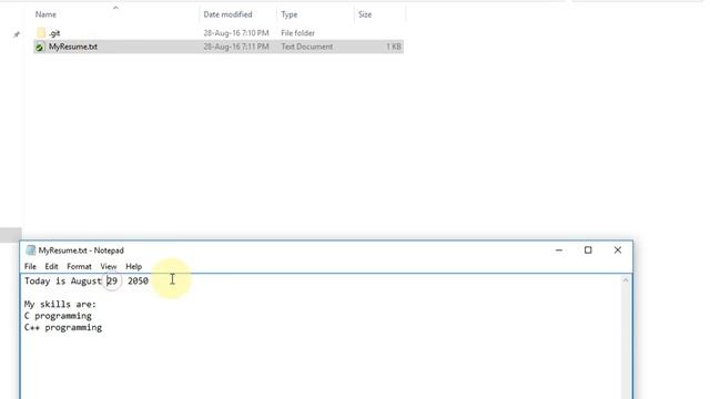Easy to Git Part 4: Getting files from previous commits / Demo: Resume CV archive version control смотреть онлайн