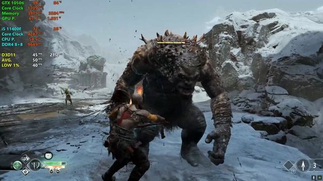 God of War Patch v1.0.12 - GTX 1050ti + i5 11400F смотреть онлайн